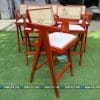 Ghế bar Vleg gỗ (Mặt ngồi nệm) 12 Ghế bar Vleg gỗ nệm