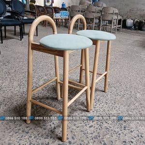 Ghế bar gỗ tự nhiên boddy bộc nệm