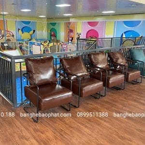 Sofa cafe sắt nệm SFCFBP030