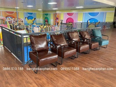 Sofa cafe sắt nệm SFCFBP030
