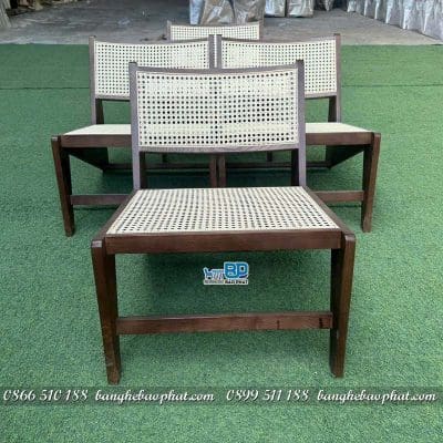Ghế Kangaroo khung gỗ lưng mây