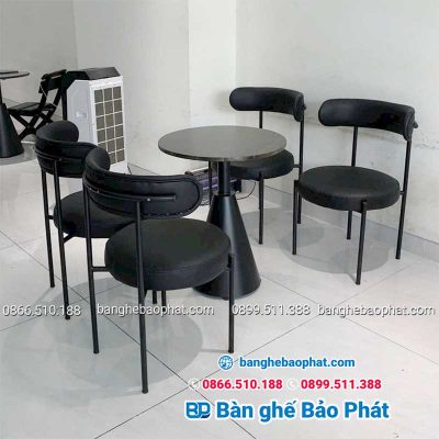 Bàn Ghế Cafe Sắt Nệm Ghế Simon