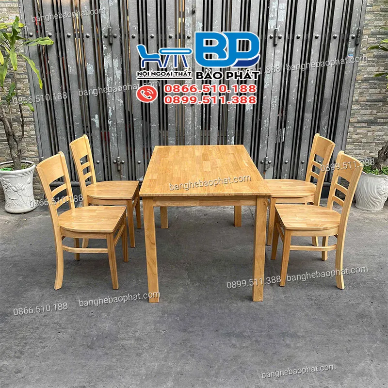 Bàn ghế quán nhậu bình dân Cabin mặt gỗ