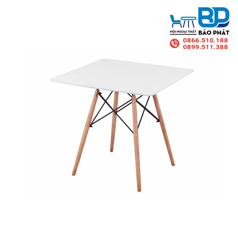 Bàn trà chanh vuông từ nhựa ấn tượng