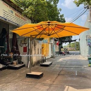 Dù lệch tâm tròn loại lớn 3,8 mét.