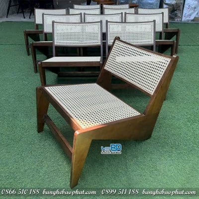 Ghế Kangaroo khung gỗ lưng mây