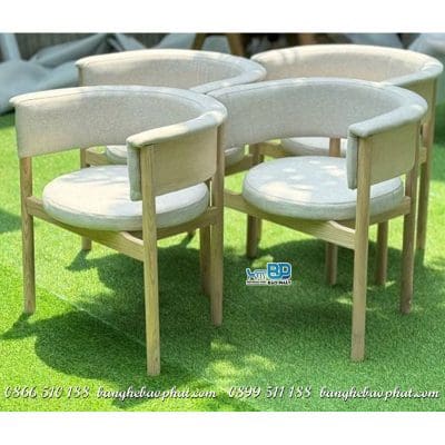 Ghế Karimoku gỗ ash bọc vải