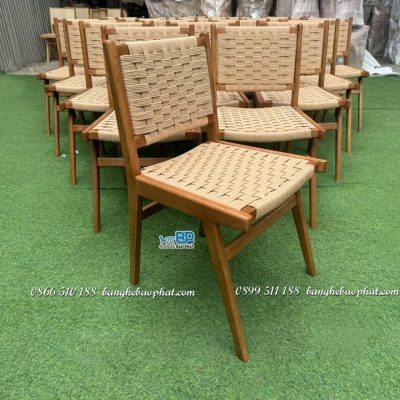 Ghế ăn bằng gỗ đan dây thừng Modway-Saoirse