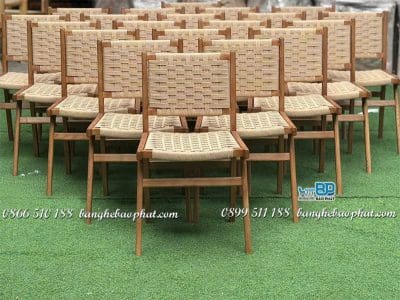 Ghế ăn bằng gỗ đan dây thừng Modway-Saoirse