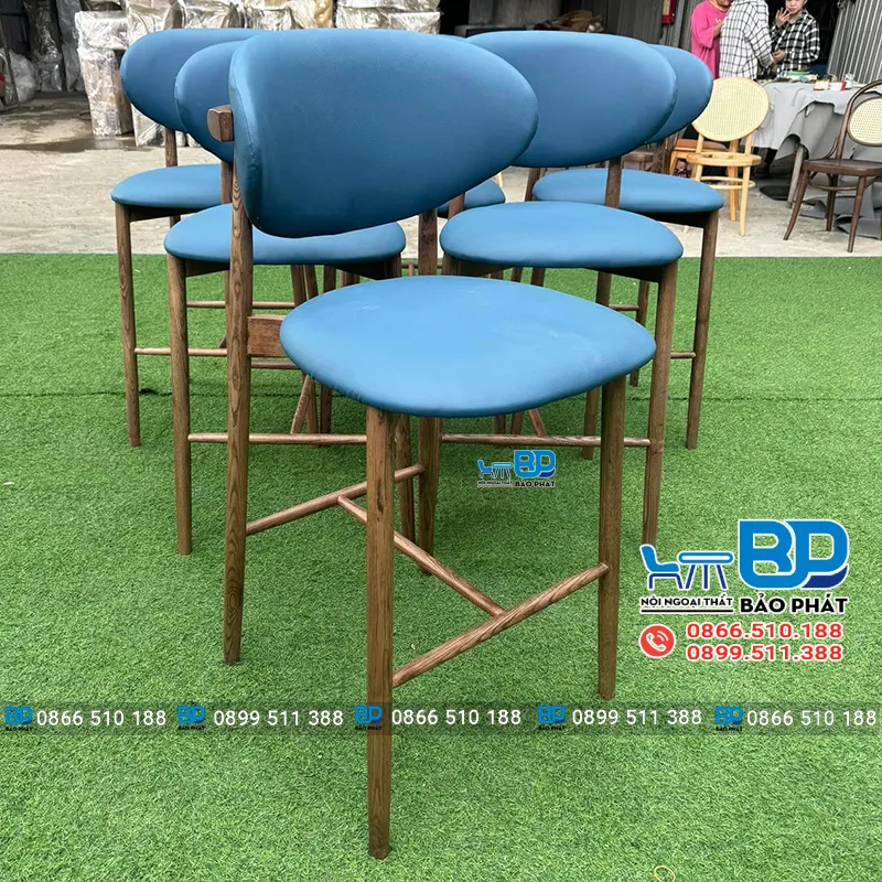 Ghế quầy bar bọc nệm êm ái