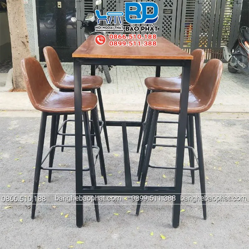 Ghế quầy bar chân sắt