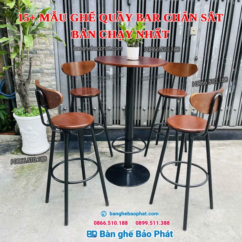15+ mẫu ghế quầy bar chân sắt bán chạy nhất [timect]
