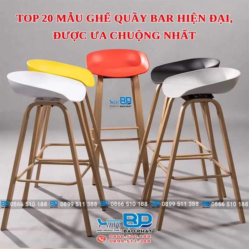 Top 20 mẫu ghế quầy bar hiện đại, được ưa chuộng nhất [timect]