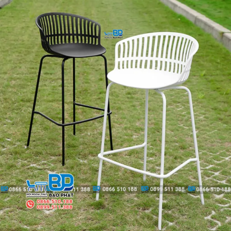 Ghế quầy bar nhựa chân sắt 3031A