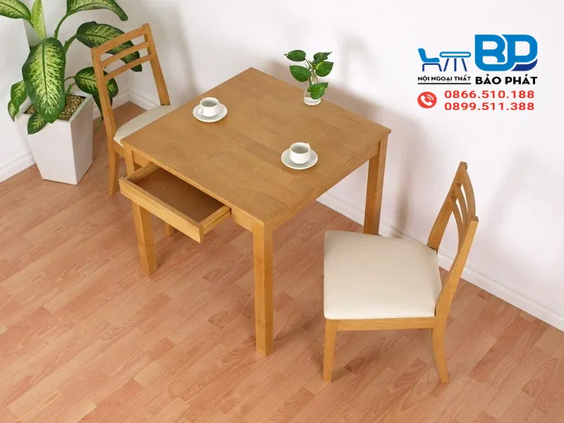 Không gian thêm nổi bật với mẫu bàn trà chanh vuông từ gỗ