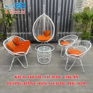 Kích thước xích đu chuẩn: Hướng dẫn chọn xích đu phù hợp