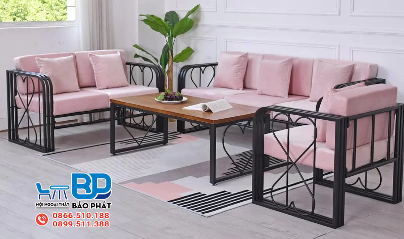 Sofa sắt hộp màu sắc ấn tượng, đẹp mắt