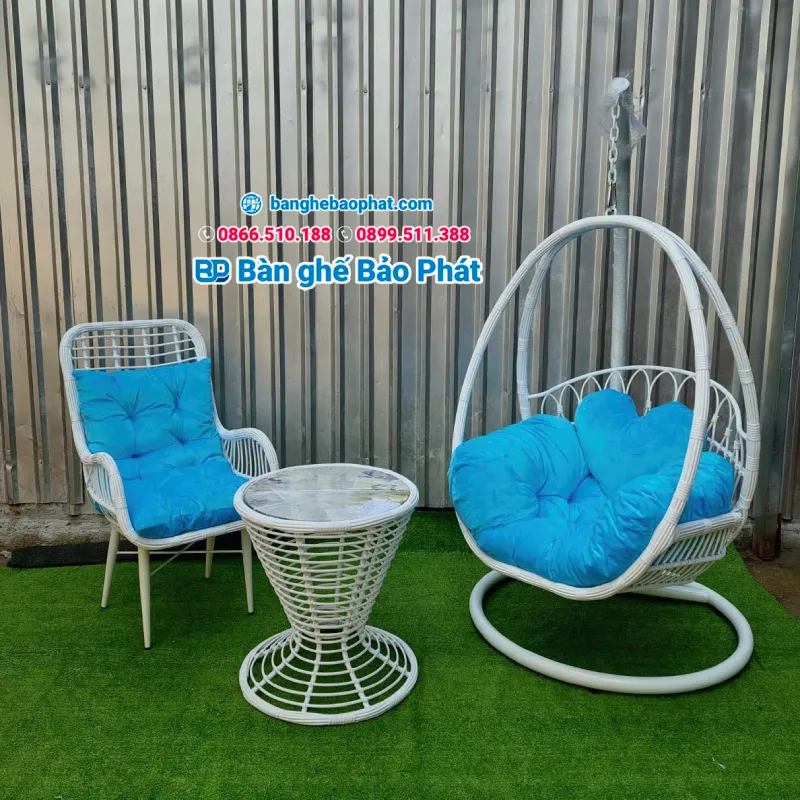 Xích đu trang trí ban công đẹp và ấn tượng