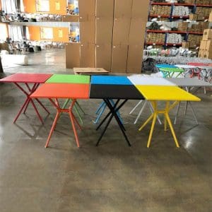 Bàn cafe nhựa đúc 3024 mặt vuông 70cm