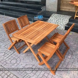 Bộ bàn ghế gỗ xếp dọc mini BGGXBP003 11 Bàn ghế gỗ xếp dọc mini BGGXBP003