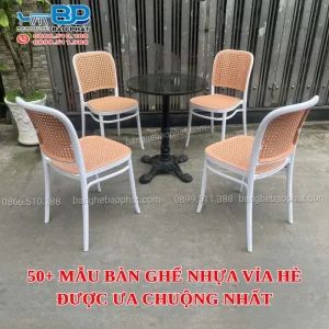 50+ mẫu bàn ghế nhựa vỉa hè được ưa chuộng nhất [timect]