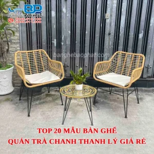 Top 20 mẫu bàn ghế quán trà chanh thanh lý giá rẻ