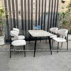 Bộ bàn ghế ăn phòng bếp hiện đại BGABP001 11 Bộ bàn ghế ăn phòng bếp hiện đại BGABP001
