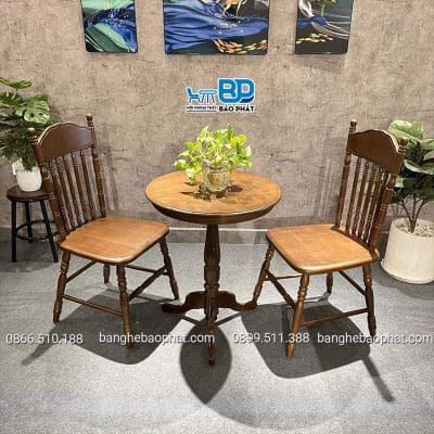 Địa chỉ bán bộ bàn ghế gỗ cafe Amish chính hãng, giá rẻ.