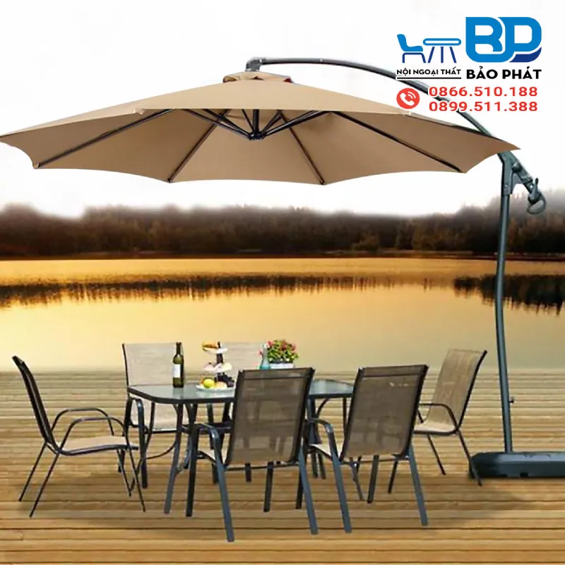 Dù lệch tâm treo thiết kế hiện đại, đẹp mắt