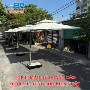 Top 10 mẫu dù quảng cáo được sử dụng phổ biến nhất [timect]