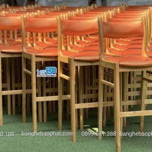 Ghế bar gỗ nệm Bella