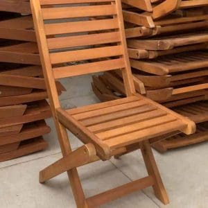 Bộ bàn ghế gỗ xếp ngược thanh ngang 8 ghế gỗ xếp ngược thanh ngang