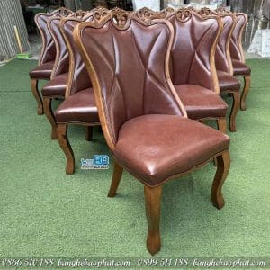 Ghế Nhà Hàng Phòng Vip Saiko Gỗ Bọc Nệm 9 Ghế nhà hàng phòng Vip Saiko