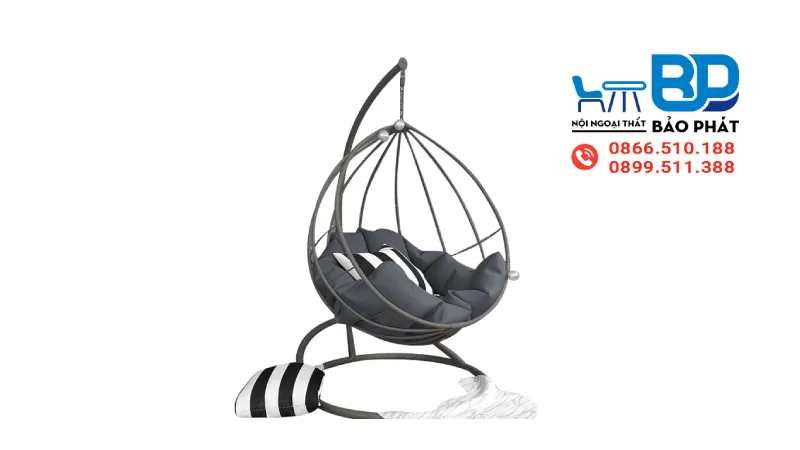 Xích đu sắt hình giọt nước