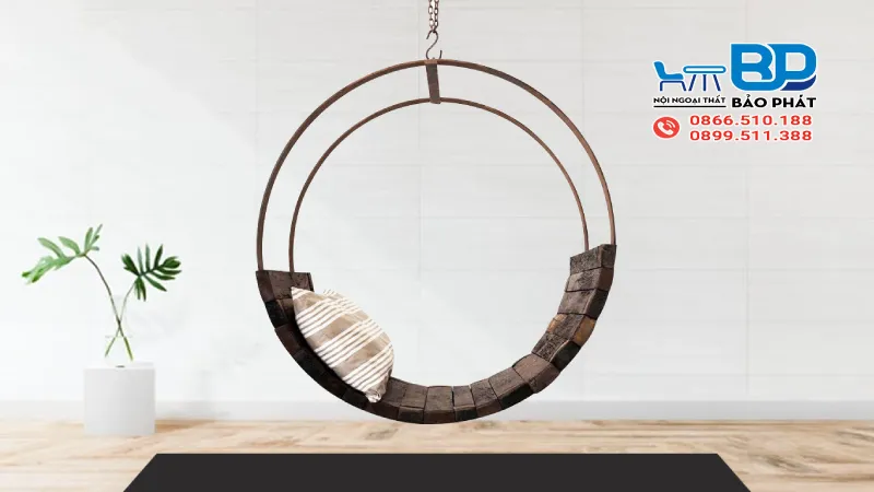 Xích đu sắt treo trần