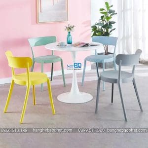 Bàn ghế nhựa cafe trà sữa 1933