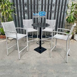 Bàn Ghế Bar Nhựa Giả Mây GBNGMBP010 11 Bàn Ghế bar nhựa giả mây BGBNGMBP010