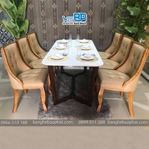 Bàn ghế nhà hàng phòng vip ghế Lucky