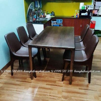 Bộ bàn ghế gỗ nệm Ventura
