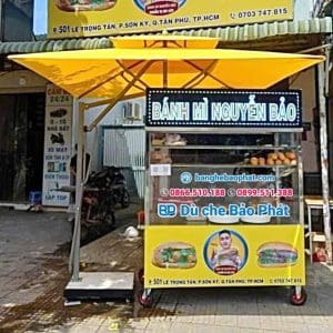 Dù che xe bán hàng 2,5 mét