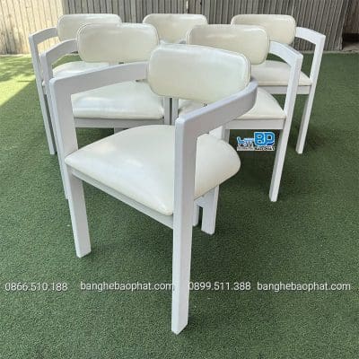 Ghế Curved gỗ Ash bọc nệm
