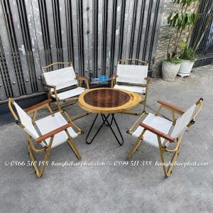 Ghế cà phê xếp bàn me tây