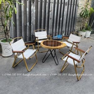 Ghế cà phê xếp bàn me tây