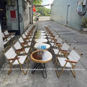 Ghế cà phê xếp bàn me tây