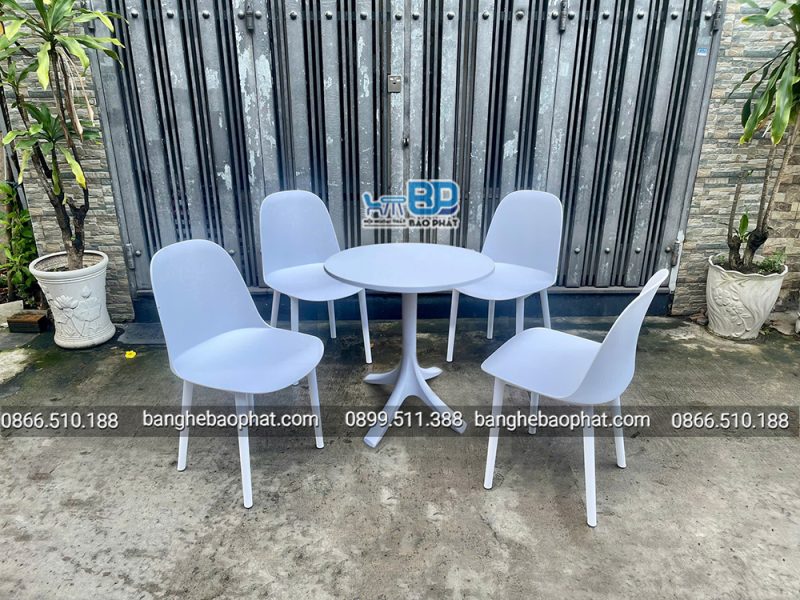 Ghế nhựa 3000 bàn nhựa trắng