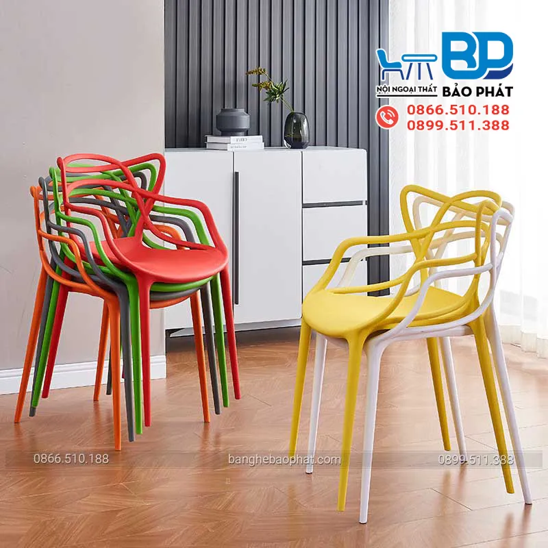 Ghế nhựa 3008 cao 50cm phù hợp với nhiều không gian