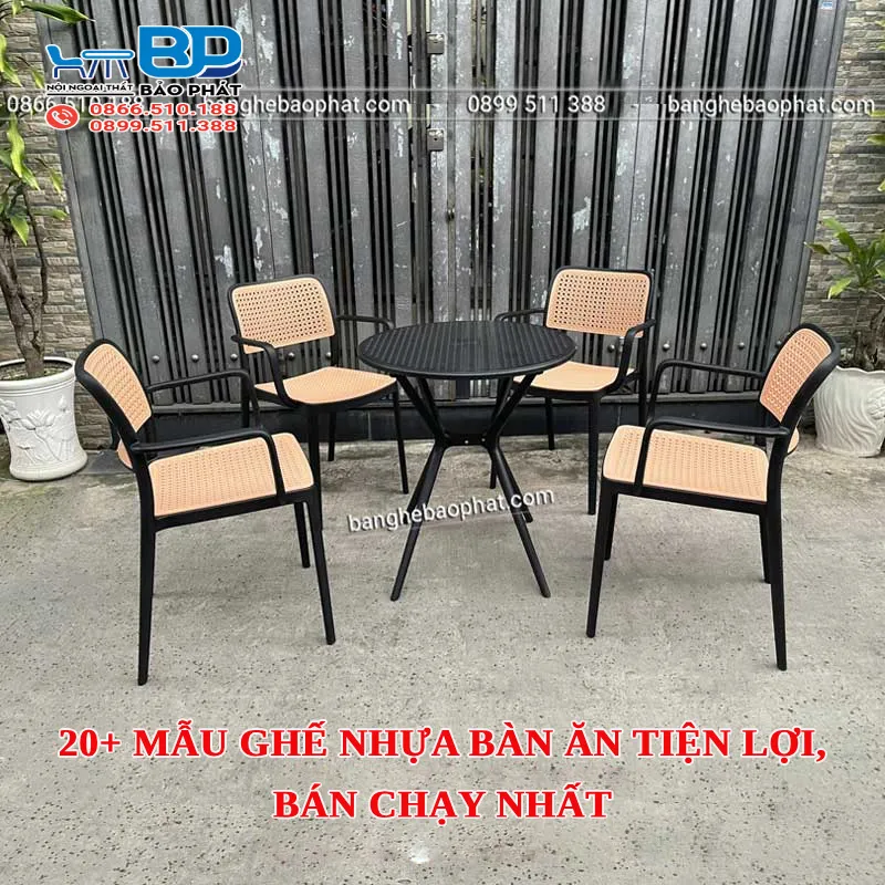 20+ mẫu ghế nhựa bàn ăn tiện lợi, bán chạy nhất [timect]