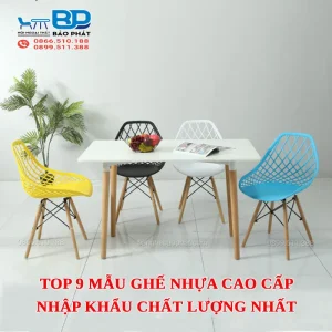 Top 9 mẫu ghế nhựa cao cấp nhập khẩu chất lượng nhất [timect]