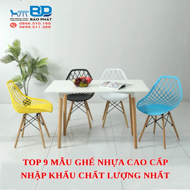 Top 9 mẫu ghế nhựa cao cấp nhập khẩu chất lượng nhất [timect]