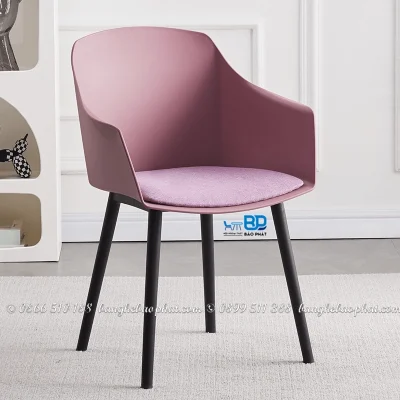 Ghế nhựa đúc cao cấp 3030A hồng